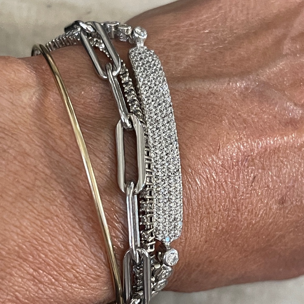 Diamond CZ Silver Bracelet